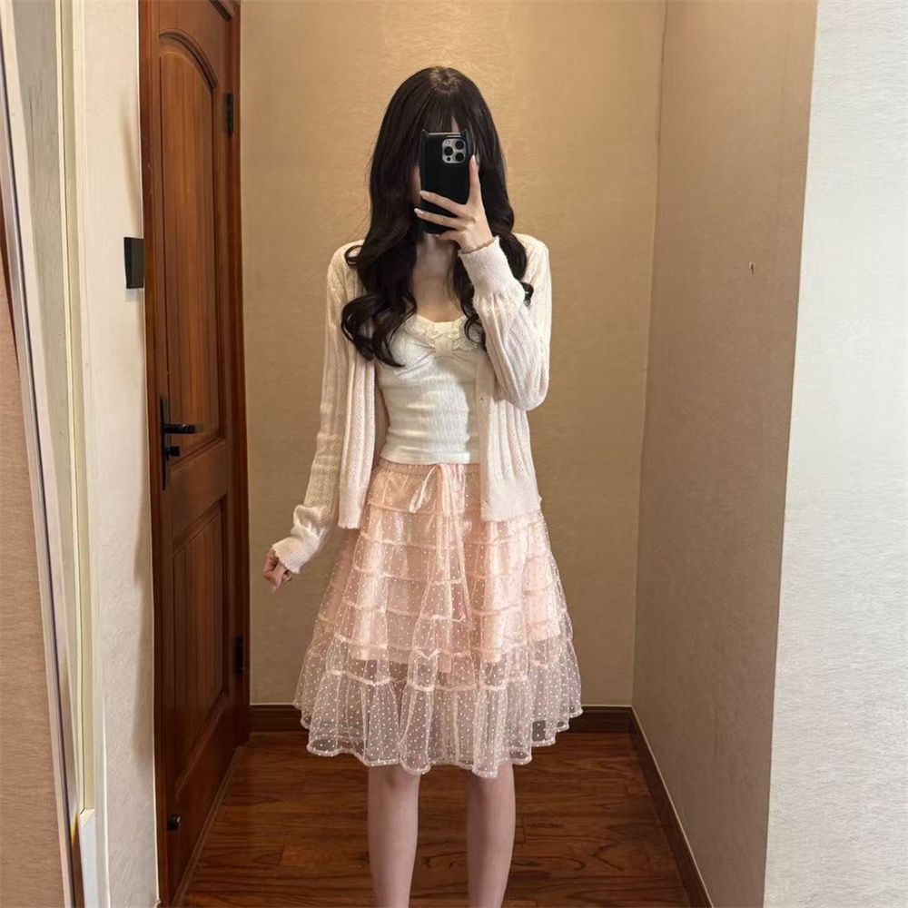 Elastic Lace Trim - Элегантный комплект в французском стиле: кружевной