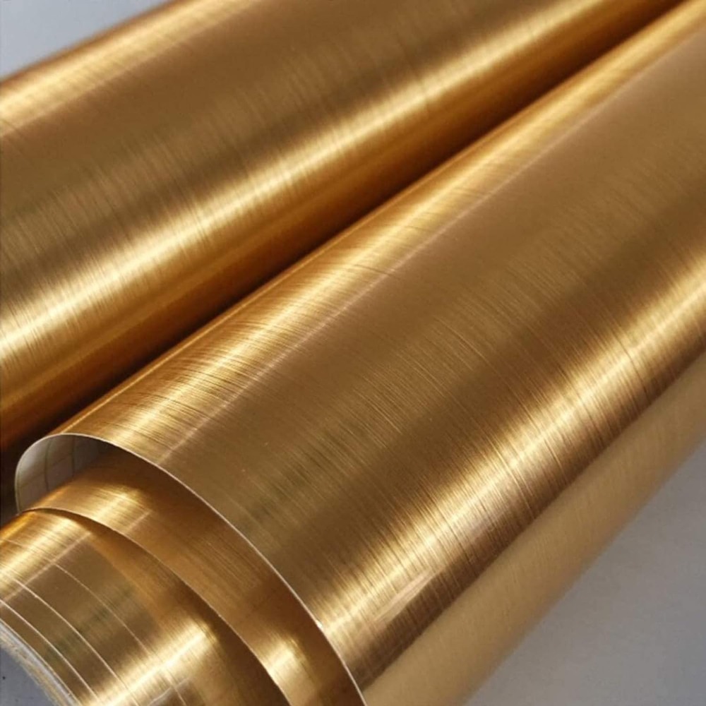 Glitter Vinyl Roll - Самоклеящиеся обои золотистого цвета, съемные обои