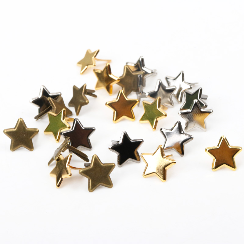 Embellishments For Scrapbooking - Заклепки декоративные металлические в форме звезд,