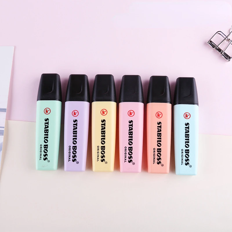 Stabilo Marker Boss - 6-цветный цветной маркер STABILO BOSS Macaron,