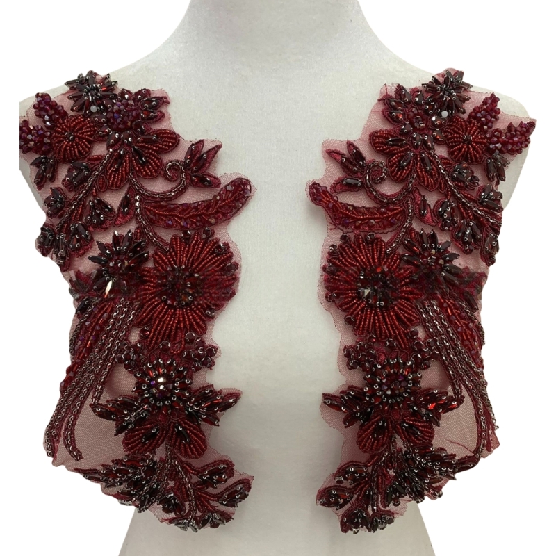 Applique Patch Flower - 49MC Вышивка бисером Пшеница Аппликация Пришивание