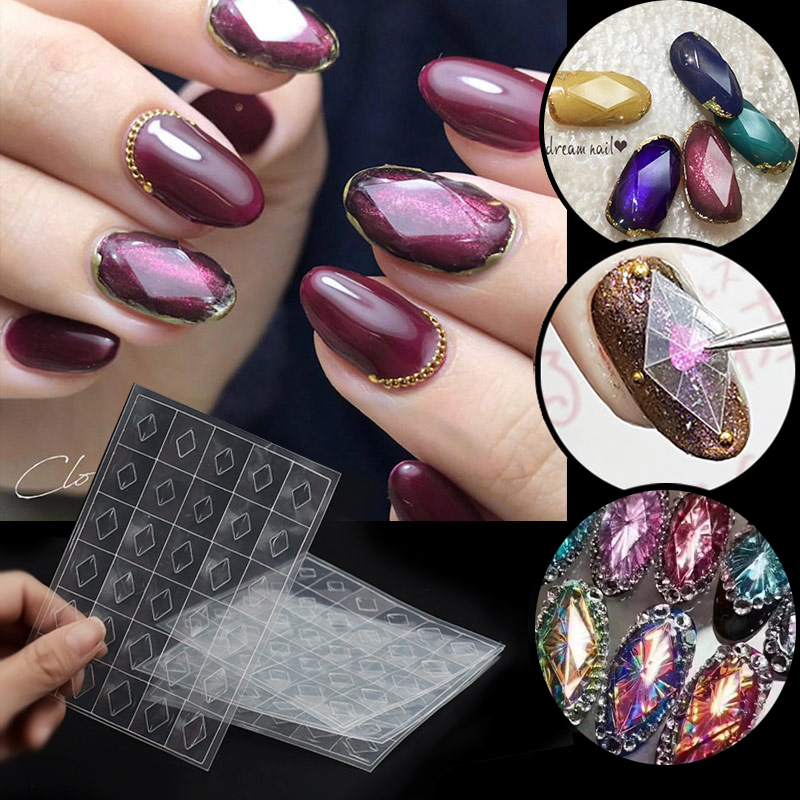 Glitter Vinyl Roll - 1 лист трафаретов для ногтей, прозрачные