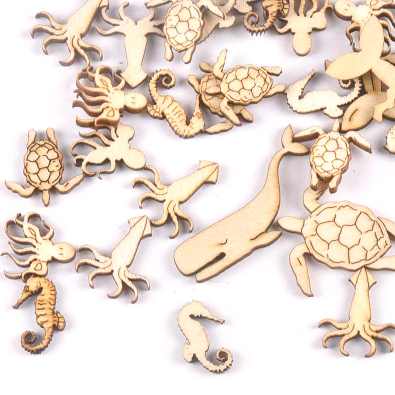 Craft Embellishment - 20 шт. 25-40 мм Морская Черепаха/лошадь/КИТ,