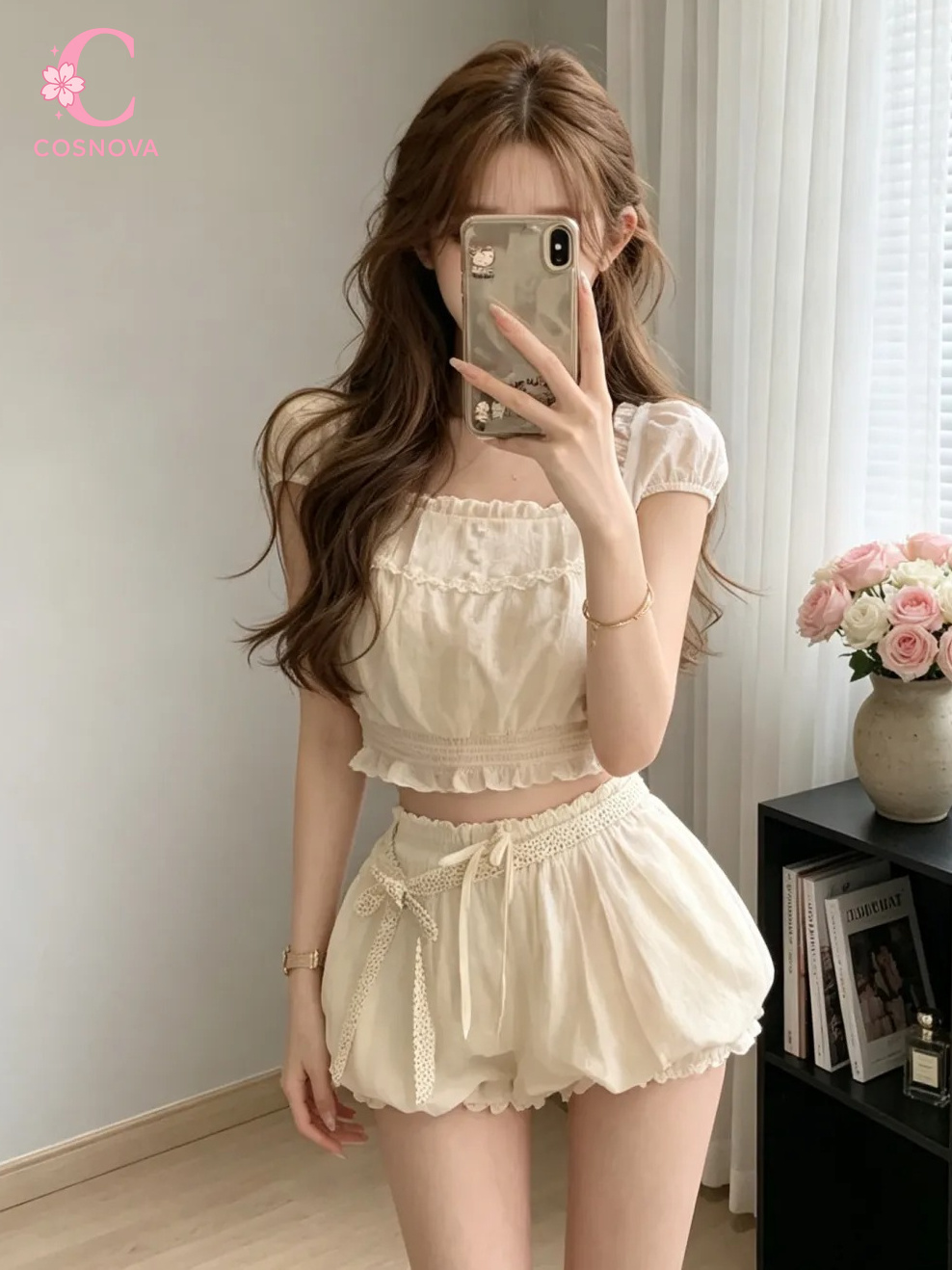 Elastic Lace Trim - Летний комплект из 2 предметов в