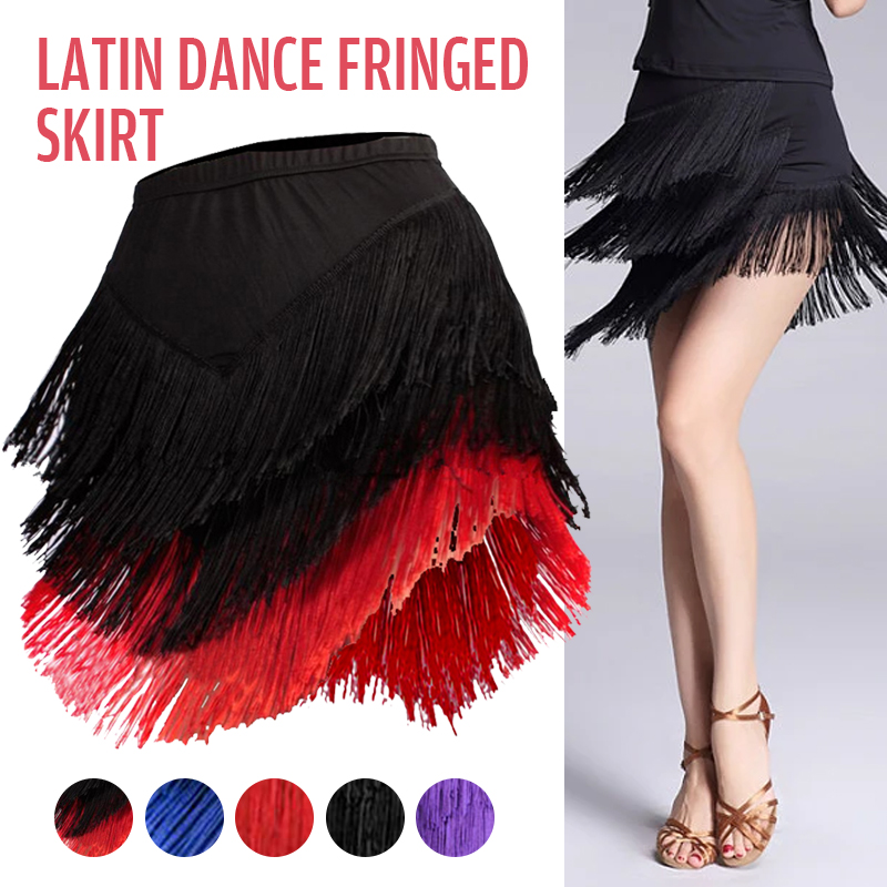 Tassel Fringe Trim - Новая мода юбка для латинских танцев