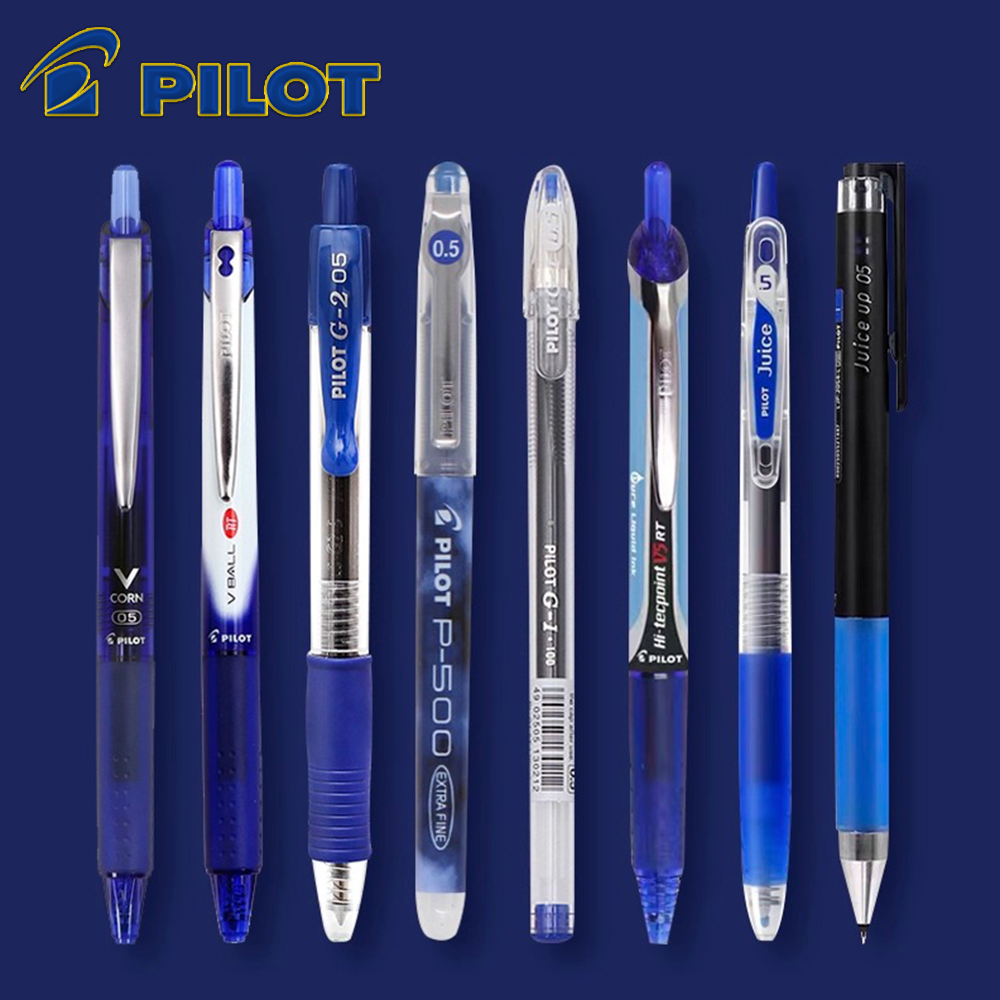 Pilot Pen G2 - Коллекция синих гелевых ручек Japan Pilot,