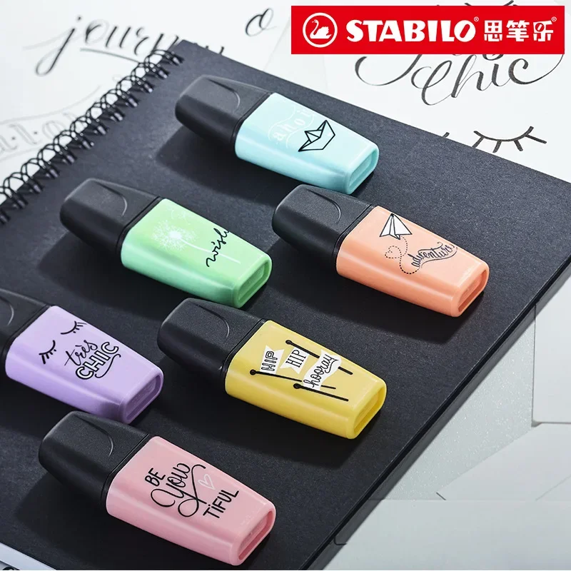 Stabilo Marker Boss - 3/6 цветов/набор, немецкий хайлайтер STABILO Mini