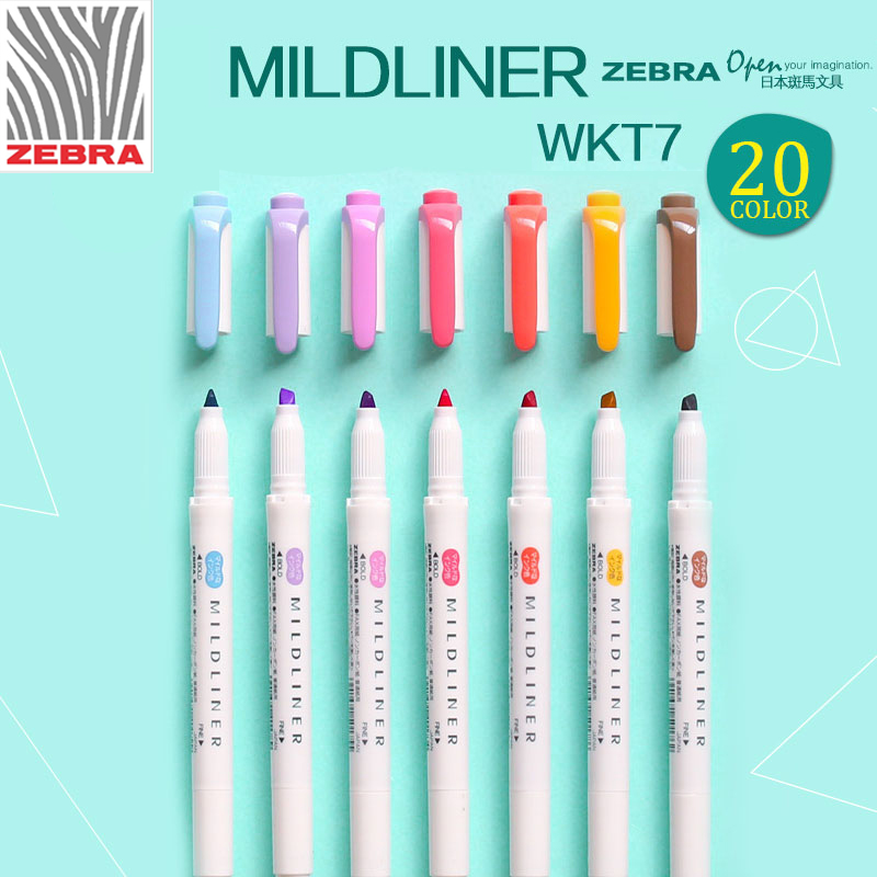 Zebra Pen Mildliner - Японская Зебра WKT7 Новинка Mildliner двойной