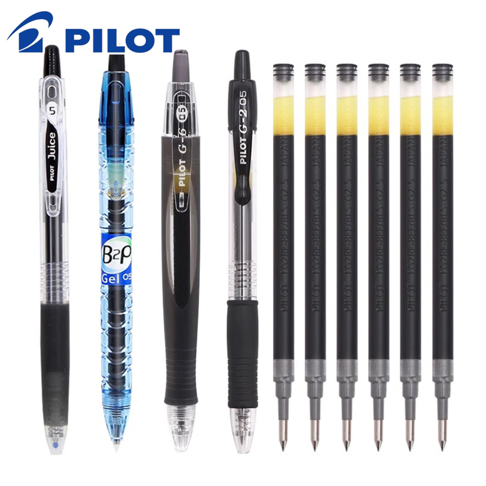 Pilot Pen G2 - Японская гелевая ручка-пилот, набор для заправки,