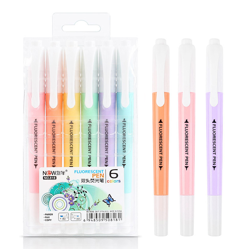 Stabilo Marker Boss - 6 шт./компл. флуоресцентный маркер с двойной