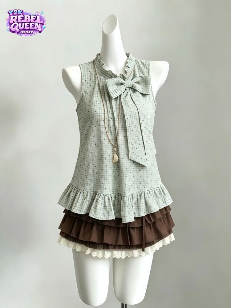 Elastic Lace Trim - Японский винтажный комплект из 2 предметов: