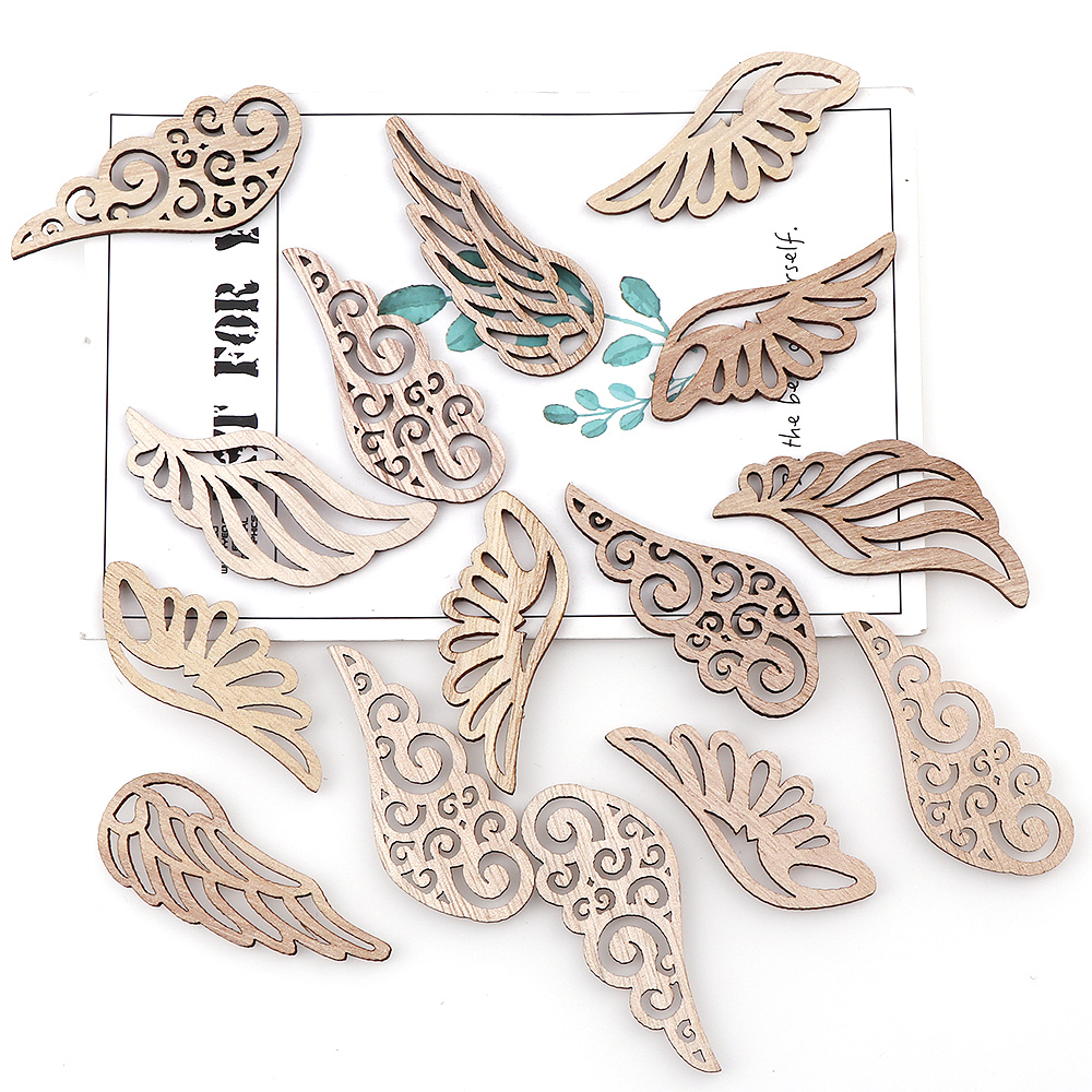 Embellishments For Scrapbooking - 40 шт./пакет, 4 стиля, «ангельские крылья»