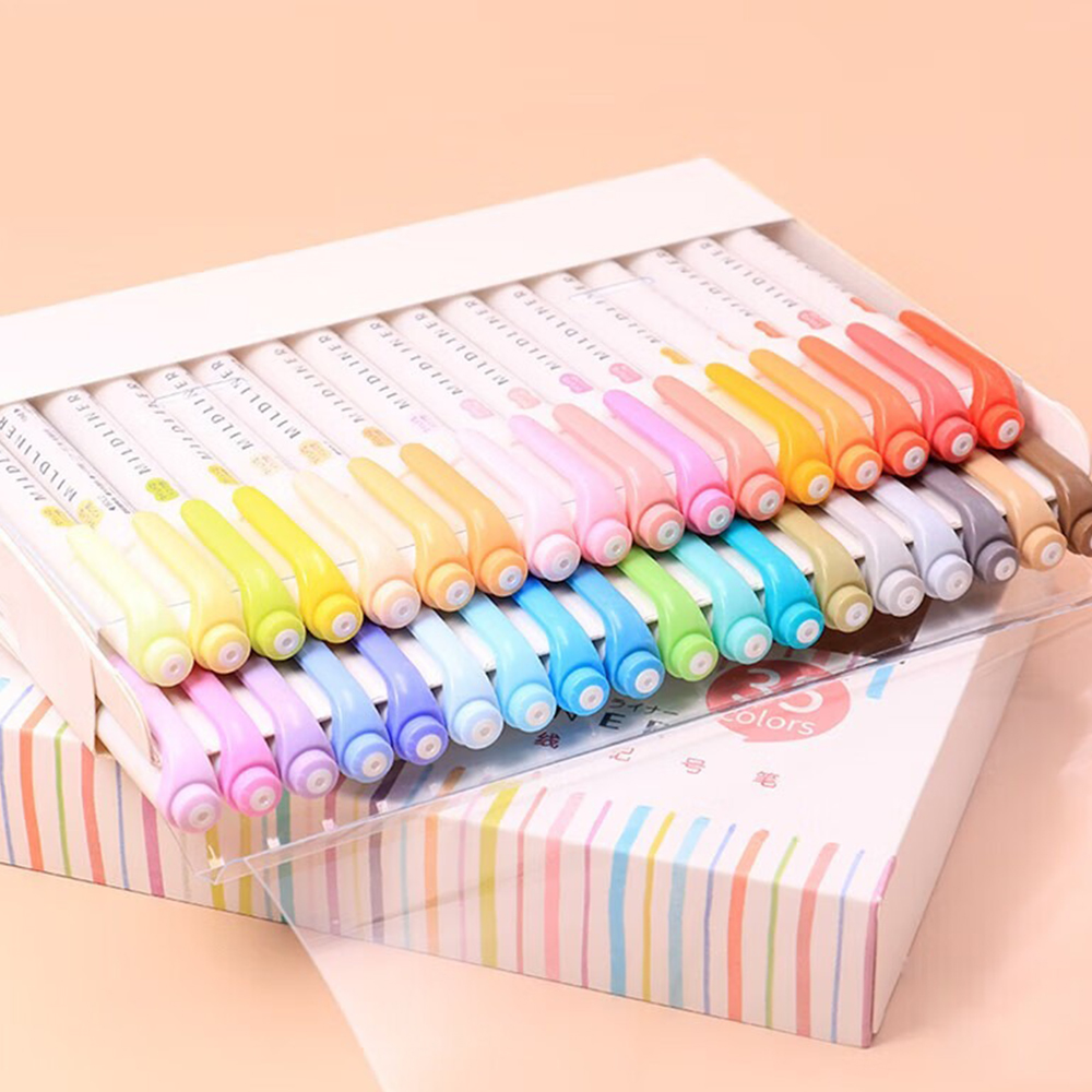 35-цветный набор ZEBRA Mildlin – обзор и цена Zebra Pen Mildliner