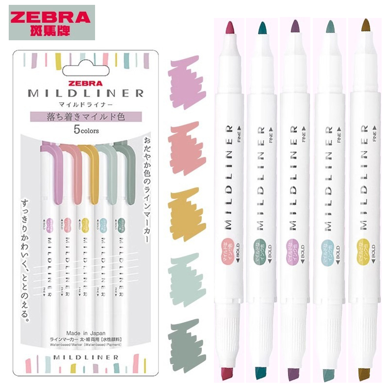 Ручка-хайлайтер Zebra Mildline – обзор и цена Zebra Pen Mildliner