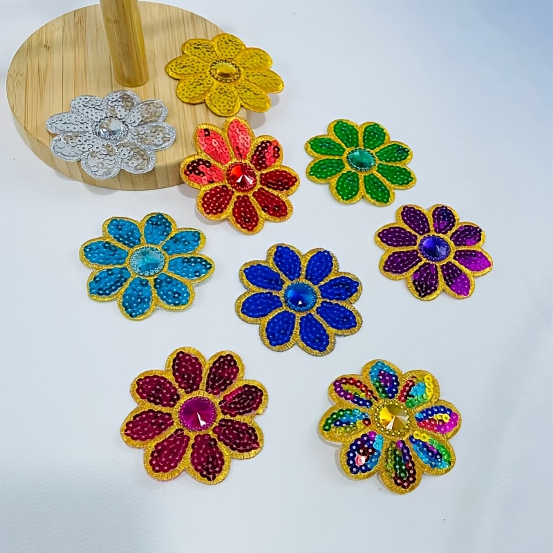 10 шт. цветочные аппликации с  – обзор и цена Applique Patch Flower