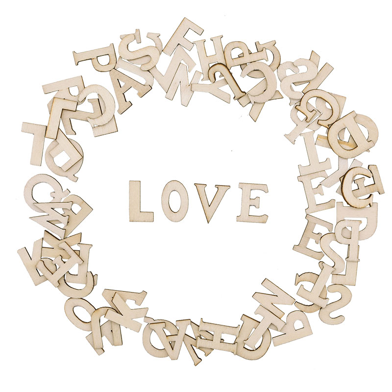 100 шт. буквы деревянные Алфав – обзор и цена Embellishments For Scrapbooking