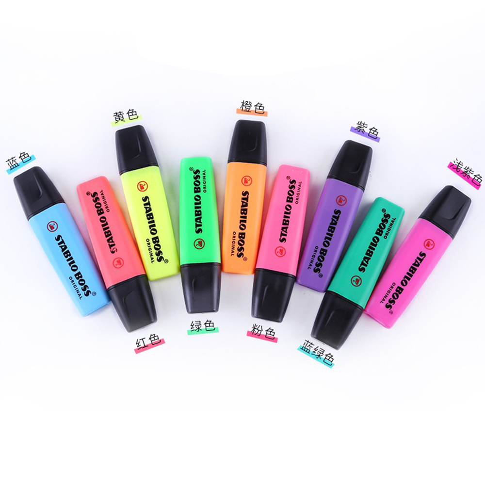 1 шт., немецкий хайлайтер Stab – обзор и цена Stabilo Marker Boss