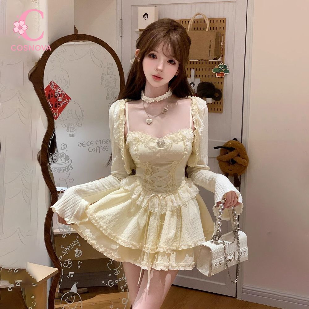 Набор платьев в стиле Сладкая  – обзор и цена Elastic Lace Trim