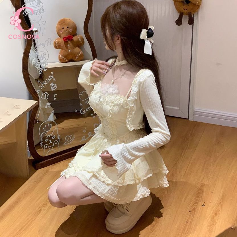 Набор платьев в стиле Сладкая  – обзор и цена Elastic Lace Trim