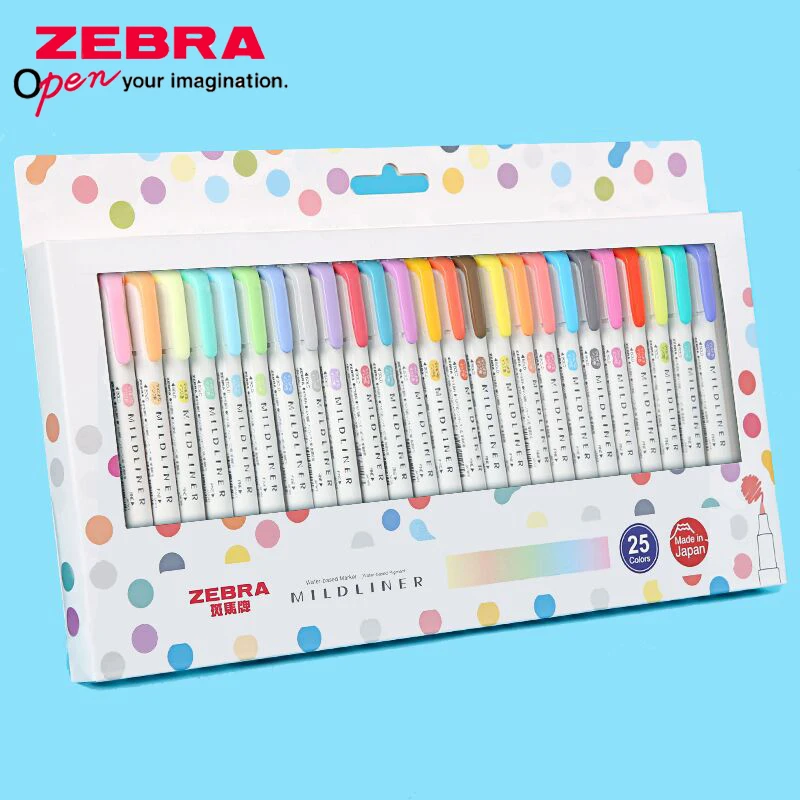 ZEBRA Mildliner хайлайтер WKT7 – обзор и цена Zebra Pen Mildliner
