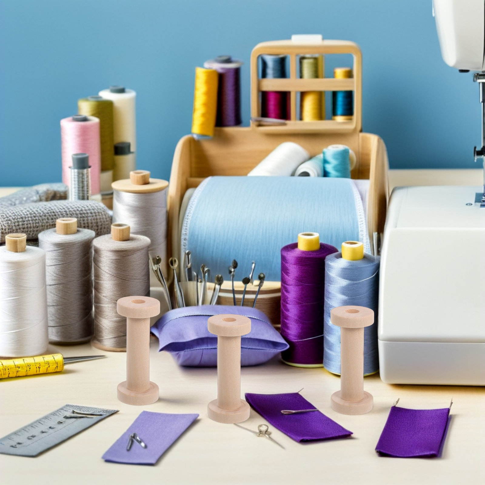 Набор из 15 деревянных катушек – обзор и цена Embroidery Craft