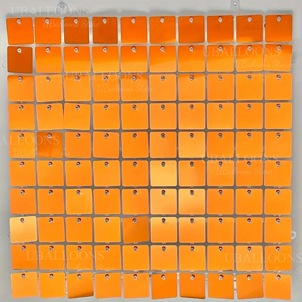 Ярко-оранжевые мерцающие насте – обзор и цена Sequin Fabric Panel