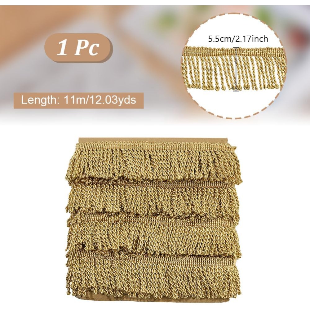 12 ярдов x 2,2 дюйма, отделка  – обзор и цена Tassel Fringe Trim