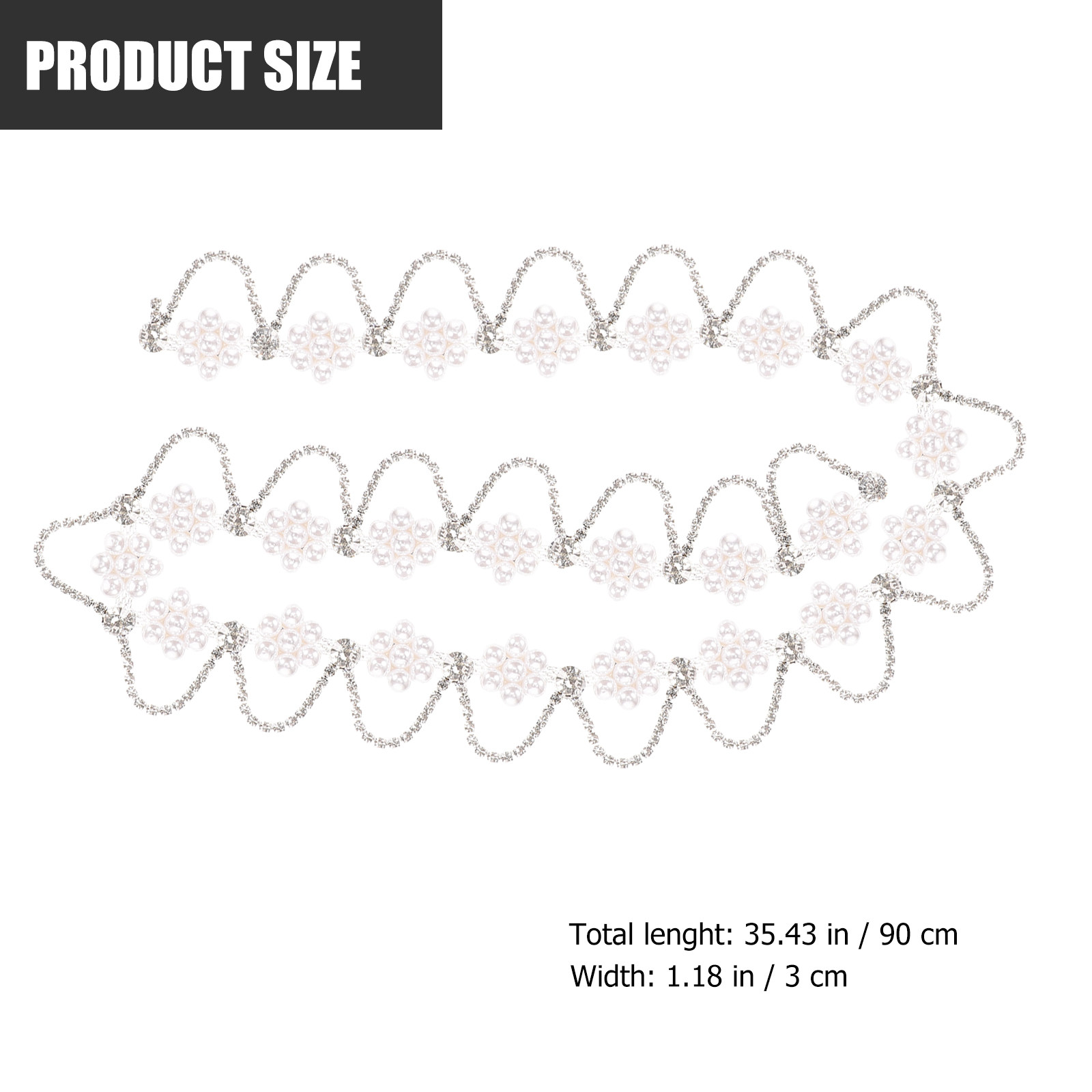 Изысканная отделка из страз и  – обзор и цена Pearl Trim Chain
