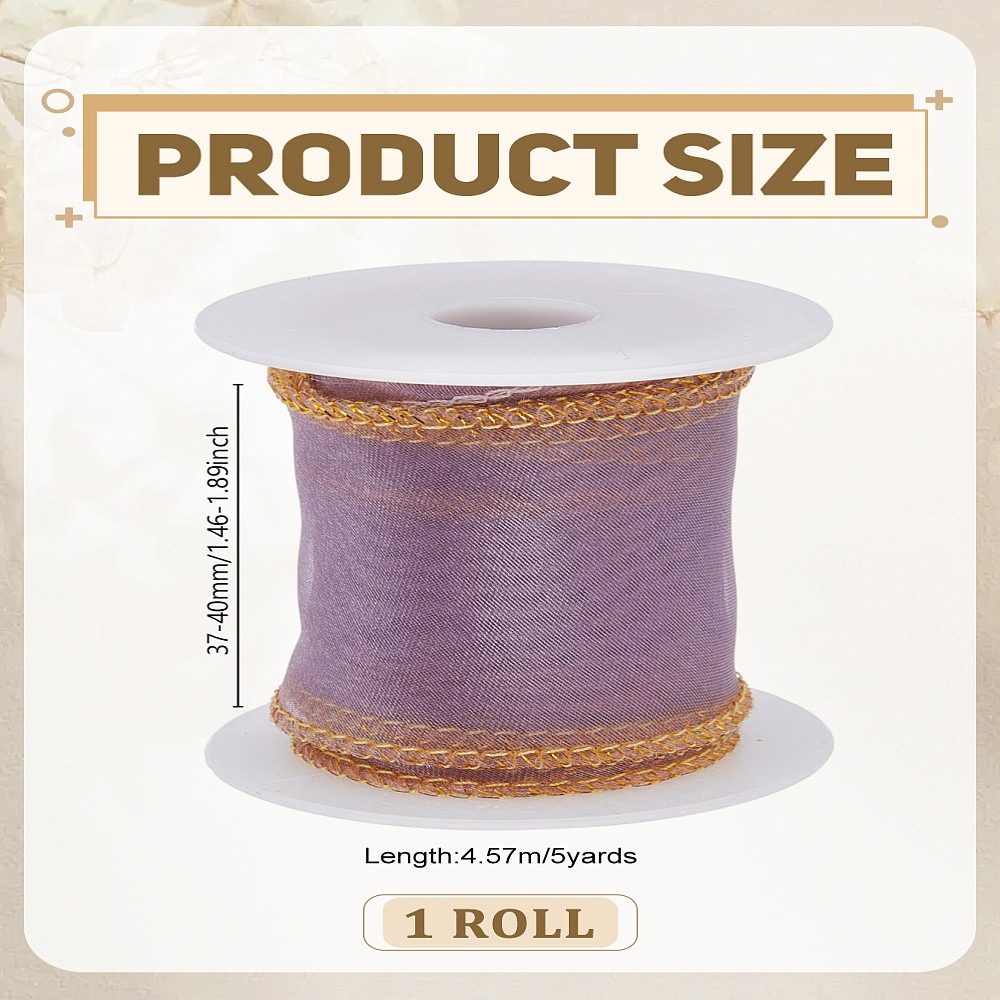 5 ярдов полиэстеровых лент из  – обзор и цена Organza Ribbon Spool