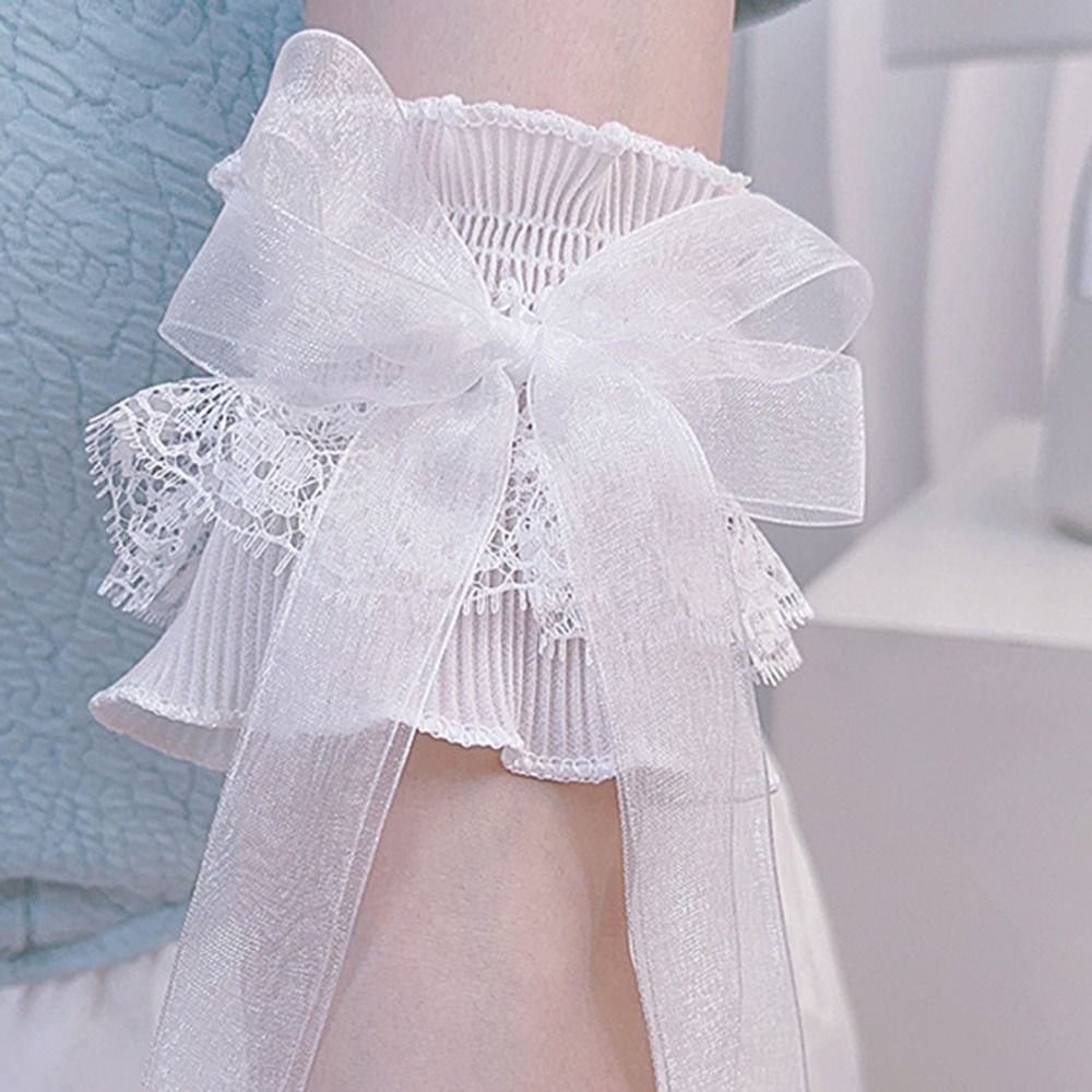 Нарукавники с бантом на руку э – обзор и цена Elastic Lace Trim