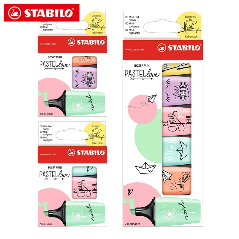 3/6 цветов/набор, немецкий хай – обзор и цена Stabilo Marker Boss