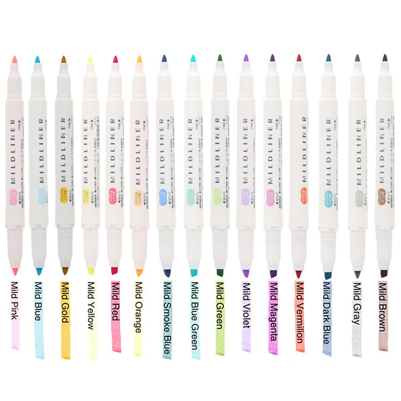 Японская Зебра WKT7 Новинка Mi – обзор и цена Zebra Pen Mildliner