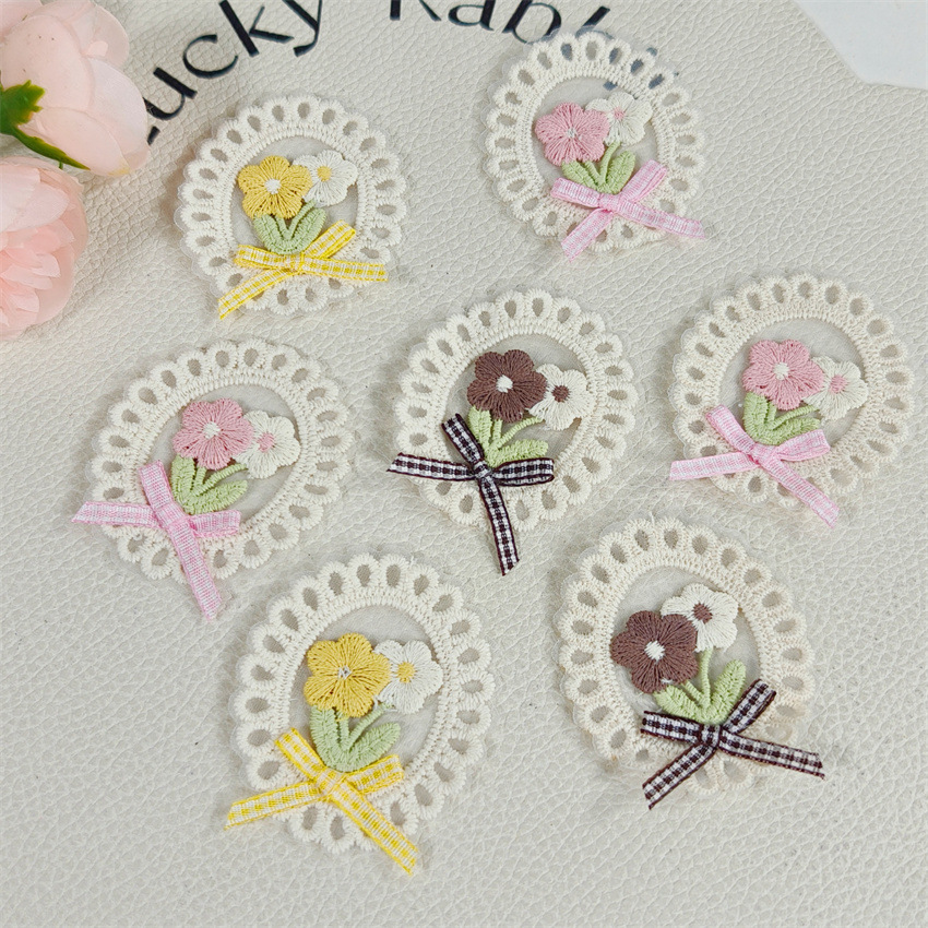 10 шт. Новые весенне-летние ап – обзор и цена Applique Patch Flower