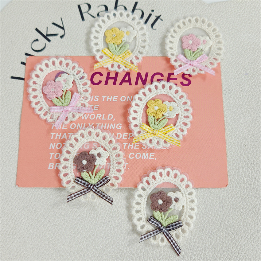10 шт. Новые весенне-летние ап – обзор и цена Applique Patch Flower