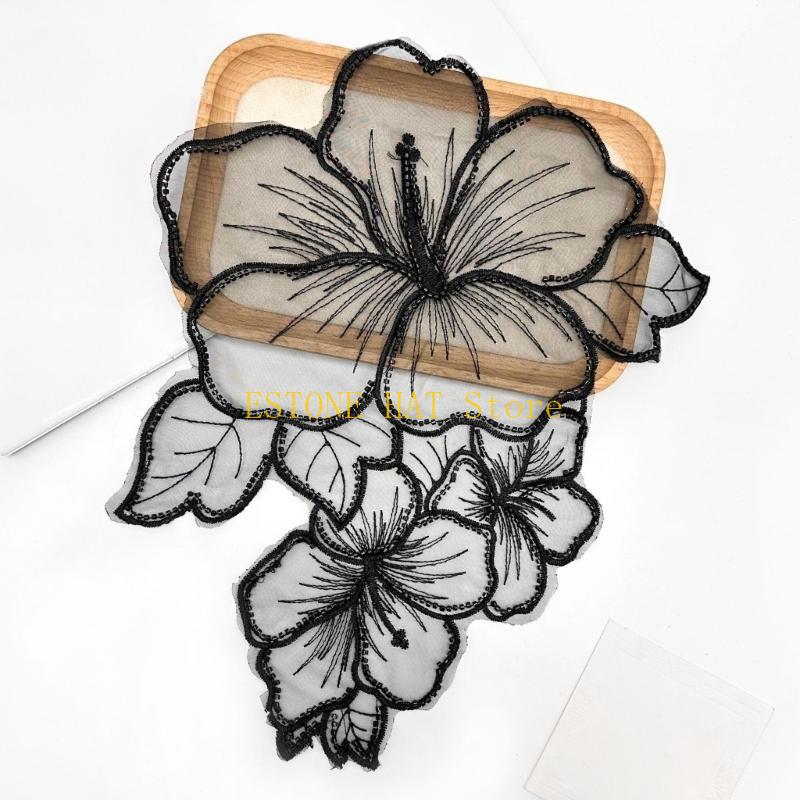 49MF вышитые нашивки с цветочн – обзор и цена Applique Patch Flower