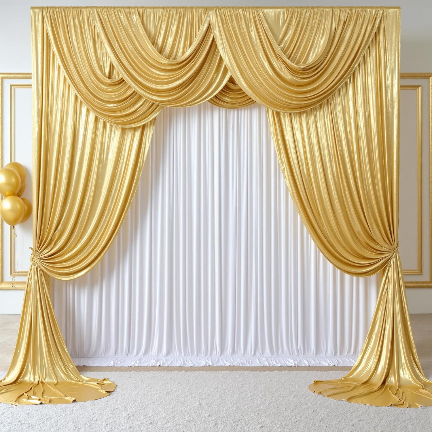 Фон для фотосессий 2.3x7 футов – обзор и цена Sequin Fabric Panel