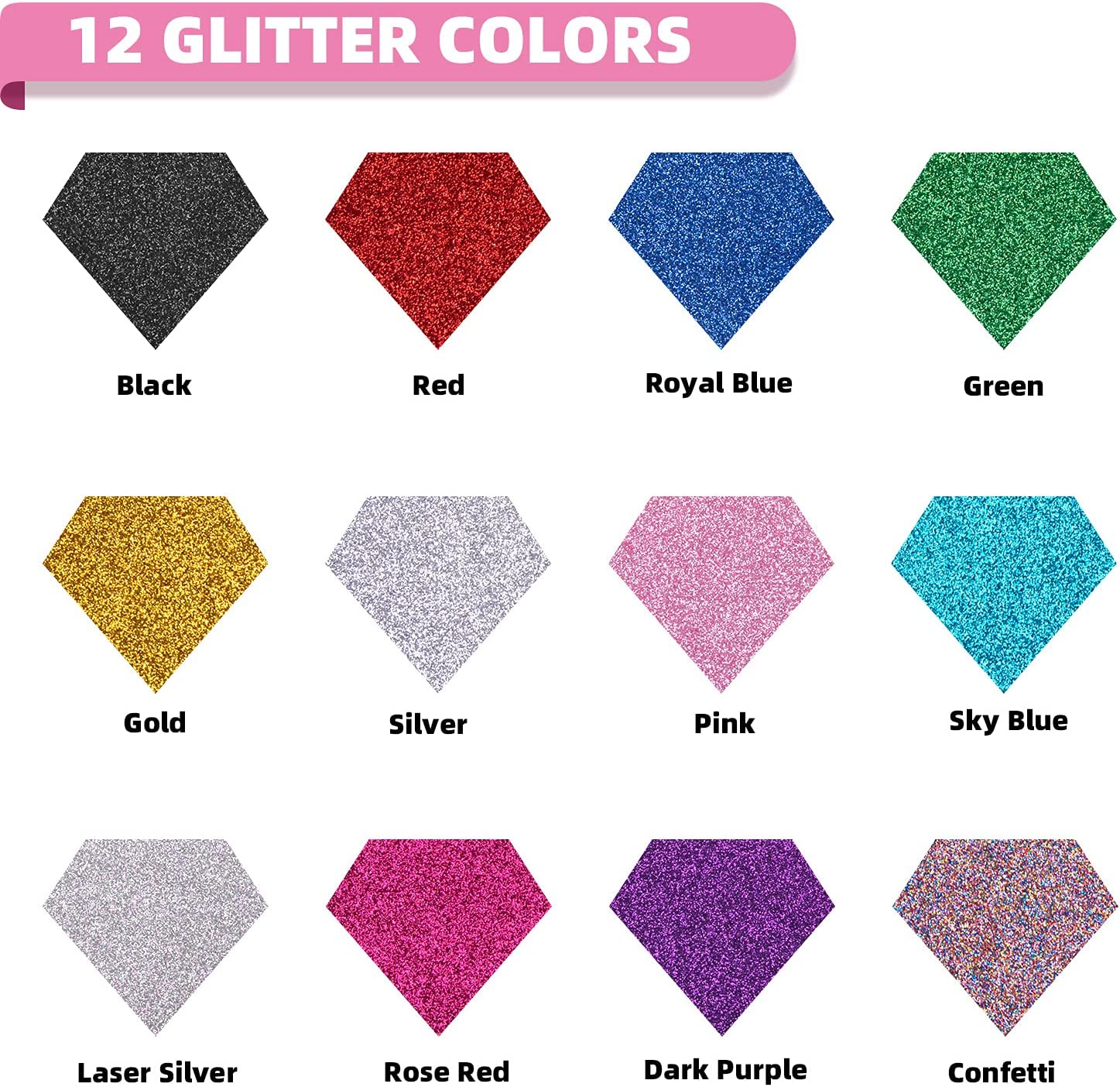 HTVRONT 12 рулонов блестящей т – обзор и цена Glitter Vinyl Roll