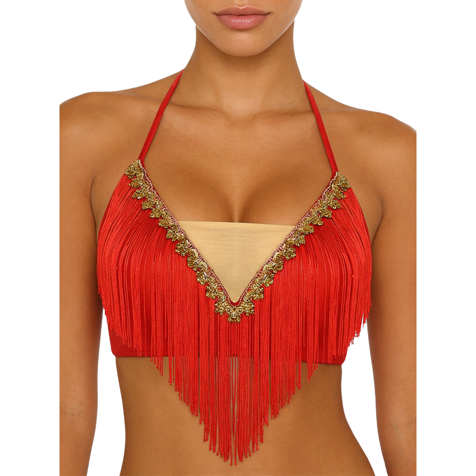 Женский укороченный топ для во – обзор и цена Tassel Fringe Trim